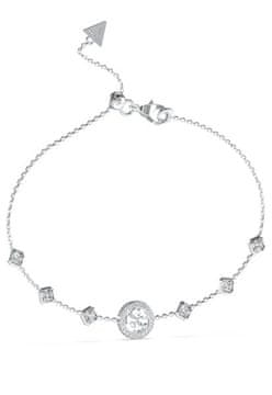 Guess Očarljiva jeklena zapestnica 4G Crush JUBB04156JWRHT/U