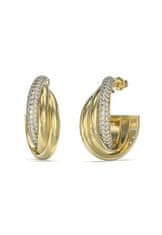 Guess Originalni pozlačeni uhani s cirkoni Perfect JUBE04064JWYGT/U