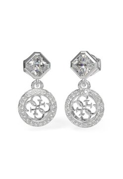 Guess Uhani z obeskom 4G Crush Steel JUBE04154JWRHT/U
