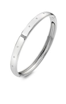 Hot Diamonds Elegantna srebrna zapestnica z diamanti in topazi Much Loved DC178