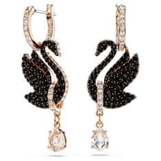 Swarovski Osupljivi labodji uhani 2v1 s kristali Iconic Swan 5678047