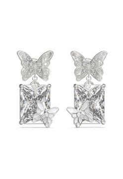 Guess Chrysalis jekleni metuljčki uhani JUBE04089JWRHT/U