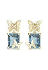 Guess Chrysalis pozlačeni uhani metulj JUBE04089JWYGABT/U