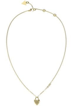 Guess Očarljiva pozlačena ogrlica All You Need Is Love JUBN04210JWYGT/U