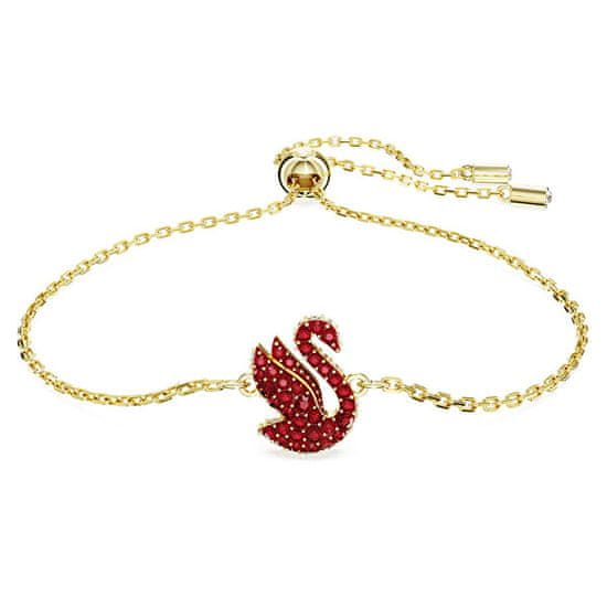 Swarovski Čudovita pozlačena ikonična zapestnica labod 5656841