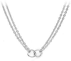 Pierre Lannier Elegantna jeklena ogrlica s prstani Seduction BJ02A4101