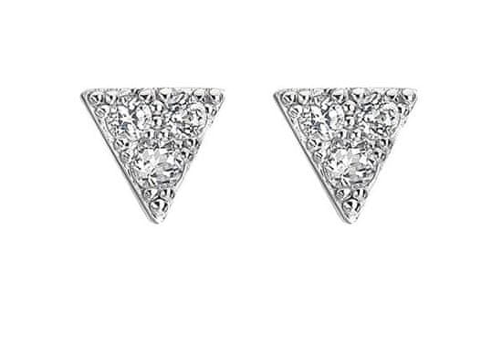 Hot Diamonds Bleščeči srebrni uhani z diamanti in topazom Stellar DE746