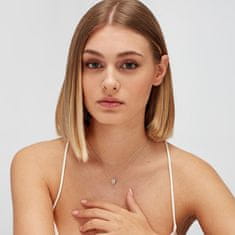 Brosway Obesek iz bleščečega srebra Fancy Infinite White FIW02