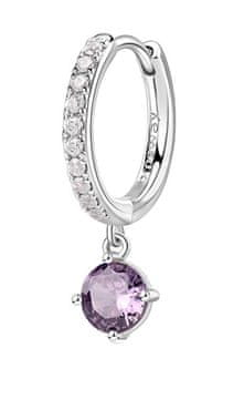 Brosway Okrogli enojni uhani Fancy Magic Purple FMP87