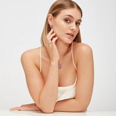 Brosway Očarljivi enojni uhani Fancy Vibrant Pink FVP10