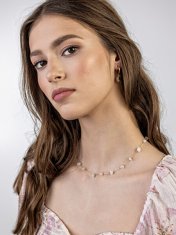 Emily Westwood Očarljiva pozlačena ogrlica Amara EWN23032G