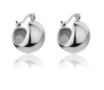 Marc Malone Uhani iz masivnega jekla Sabrina Silver Earrings MCE23157S