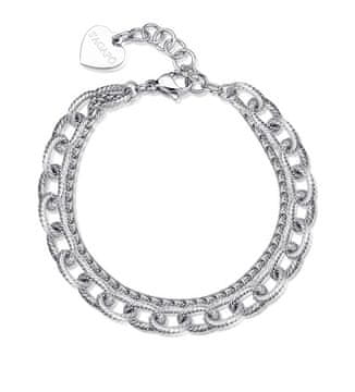 S'Agapõ Moderna debela dvojna jeklena zapestnica SHK65