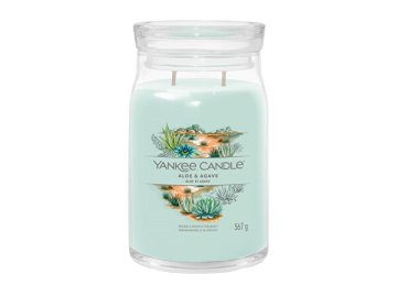 Yankee Candle Aromatična sveča Signature glass velika Aloe & Agave 567 g