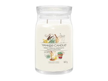 Yankee Candle Aromatična sveča Signature velik kozarec Sweet Vanilla Horchata 567 g