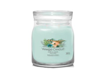 Yankee Candle Aromatična sveča Signature glass medium Aloe & Agave 368 g