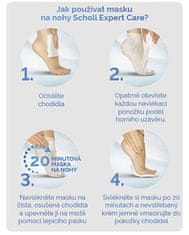 Scholl Hranilna maska za noge z oljem makadamije Expert Care (Foot Mask) 1 par