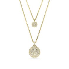 Swarovski Dvojna pozlačena ogrlica Meteora 5683442
