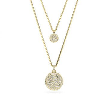 Swarovski Dvojna pozlačena ogrlica Meteora 5683442