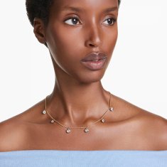 Swarovski Modna pozlačena ogrlica s kristali Imber 5688246