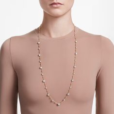 Swarovski Dolga pozlačena ogrlica s kristali Imber 5680091