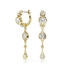 Swarovski Originalni pozlačeni uhani s kristali 2v1 Imber 5680097