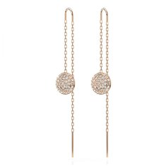 Swarovski Dolgi sijoči bronasti uhani Meteora 5689427
