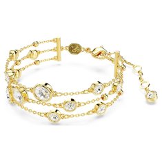 Swarovski Modna pozlačena zapestnica s kristali Imber 5680095