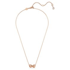 Swarovski Moderna bronasta neskončna ogrlica s kristali hiperbole 5684084