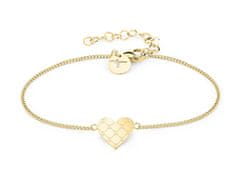 Tamaris Pozlačena zapestnica Decent Logomania Heart TJ-0529-B-20