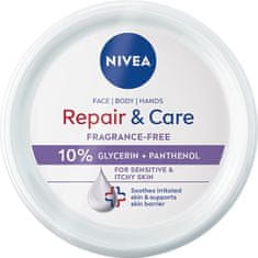 Nivea Vlažilna krema za telo za občutljivo kožo Repair & Care 400 ml