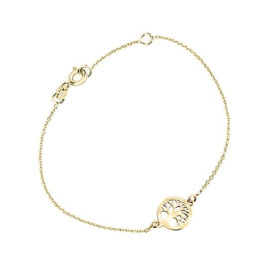 Cutie Jewellery Zapestnica Tree of Life iz rumenega zlata Z5030-60-X-1