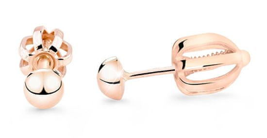 Cutie Jewellery Uhani iz rožnatega zlata Z5004-30-X-4
