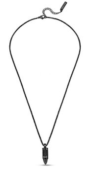 Police Elegantna moška ogrlica s kristali Bullet PEAGN0034101