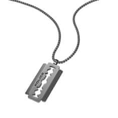 Police Moška ogrlica iz jekla Razorblade PEAGN0005502