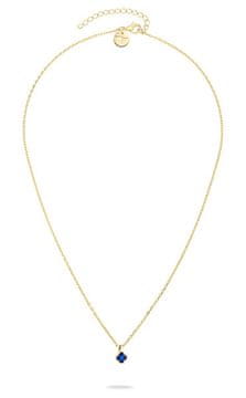 Tamaris Elegantna pozlačena ogrlica z modrim cirkonom TJ-0539-N-45