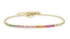Tamaris Pozlačena zapestnica z barvnimi kristali Sparkle Up TJ-0536-B-21