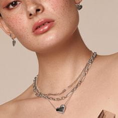 Hot Diamonds Srebrna ogrlica Hot Diamonds Desire DP966 (verižica, obesek)