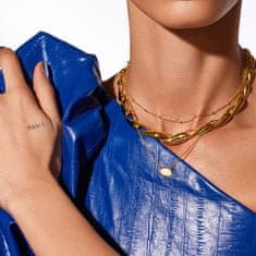 Hot Diamonds Elegantna pozlačena ogrlica z biserom in diamanti Gemstones DN200