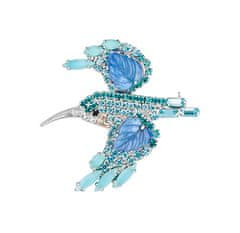 Preciosa Bleščeča broška Kingfisher Candy 2366 70 Kingfisher