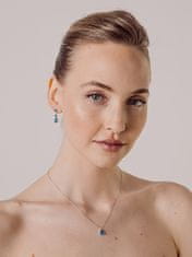 Preciosa Očarljivi srebrni uhani z modrim kubičnim cirkonijem Azure Candy 5403 67