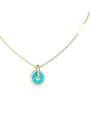 Guess Modna pozlačena ogrlica Love Guess JUBN04077JWYGTQT/U