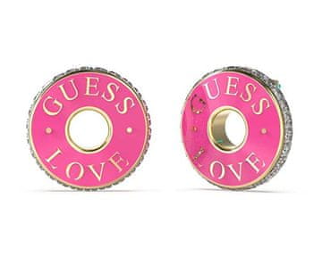 Guess Originalni pozlačeni uhani Love Guess JUBE04084JWYGFCT/U