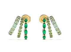 Guess Ženski pozlačeni uhani Crazy Earrings JUBE03307JWYGGNT/U