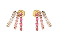 Guess Ženski pozlačeni uhani Crazy Earrings JUBE03307JWYGPKT/U