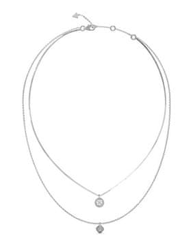 Guess Dvojna ogrlica 4G Crush Steel JUBN04159JWRHT/U