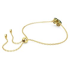 Swarovski Decentna pozlačena zapestnica Four Leaf Idyllia 5666585