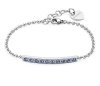 Zapestnica iz bleščečega jekla Dazzly SDZ14 Dazzly Blue Crystal