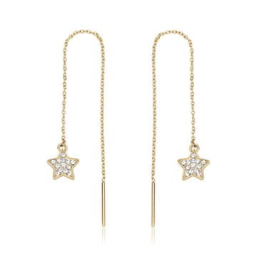 S'Agapõ Igrivi pozlačeni uhani Stars Aurora SAR55