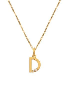 Hot Diamonds Pozlačena ogrlica Hot Diamonds D Jac Jossa Soul DP942 (verižica, obesek)